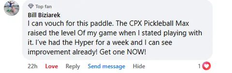 Facebook review from Hyper+ owner