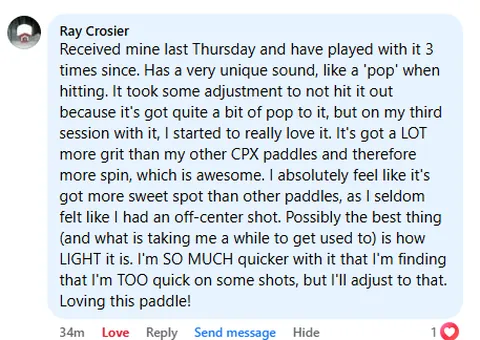 Facebook review from Hyper+ owner