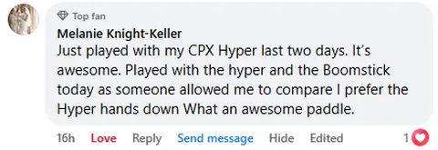 Facebook review from Hyper+ owner