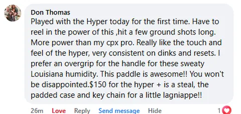 Facebook review from Hyper+ owner