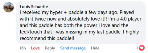 Facebook review from Hyper+ owner
